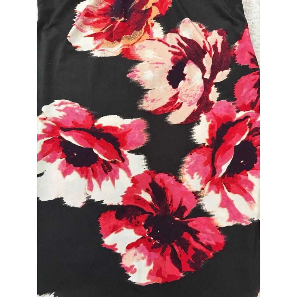 Vintage Charlotte Russe Dress Women Small Black 90s Y2K Romantic Floral Prom USA